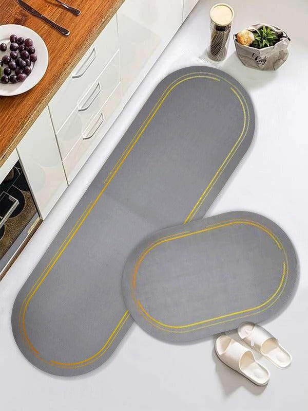 ABSORPTIVE HOME 2 PIECES ANTI SLIP PREMIUM MAT & RUNNER