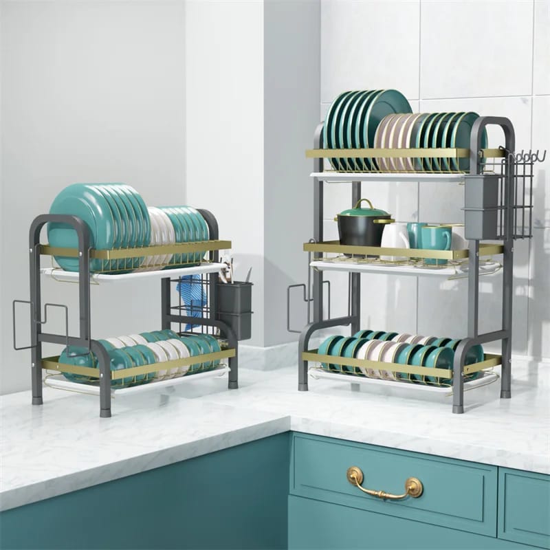 MULTI-TIERED DISH ORGANIZER