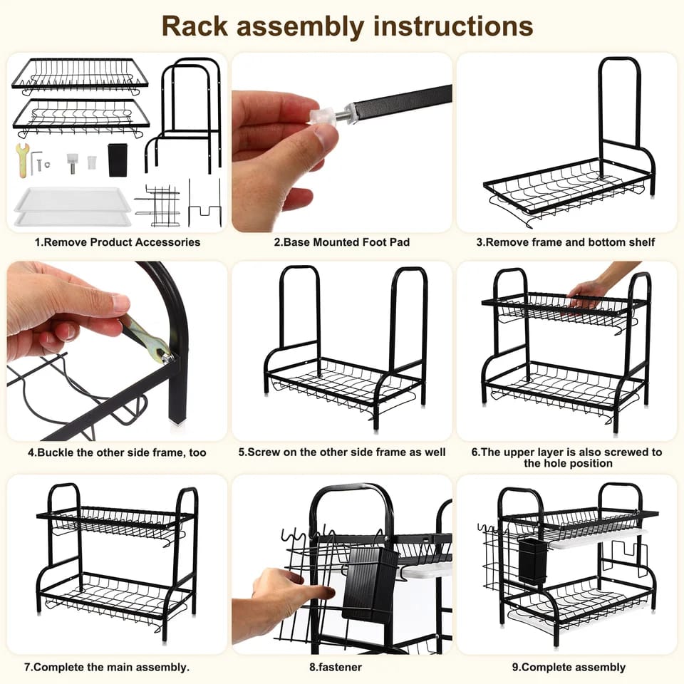 MULTI-TIERED DISH ORGANIZER