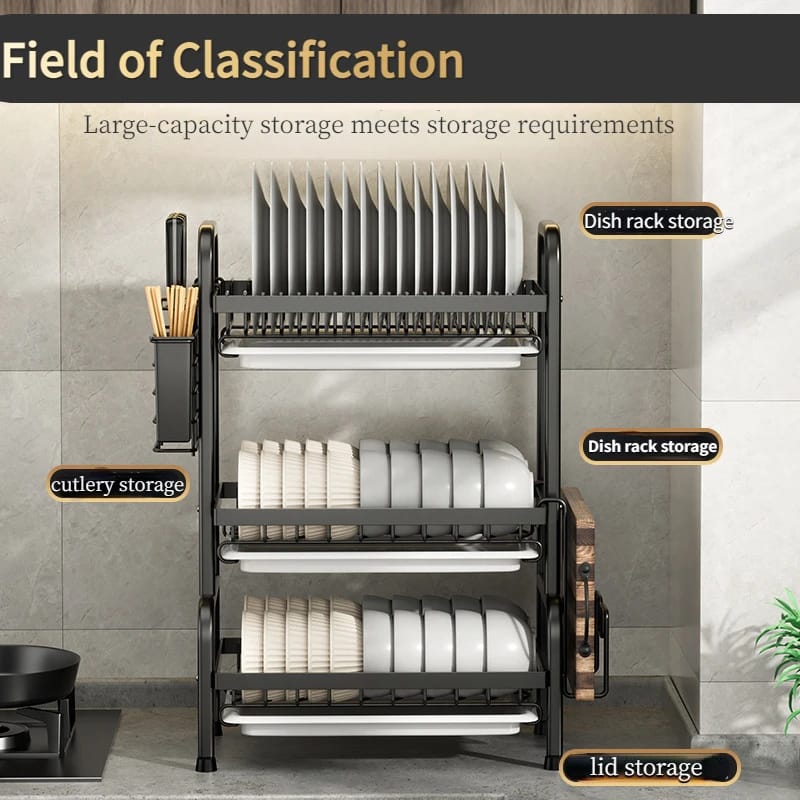 MULTI-TIERED DISH ORGANIZER