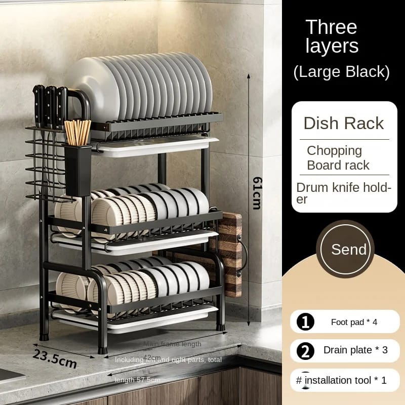 MULTI-TIERED DISH ORGANIZER