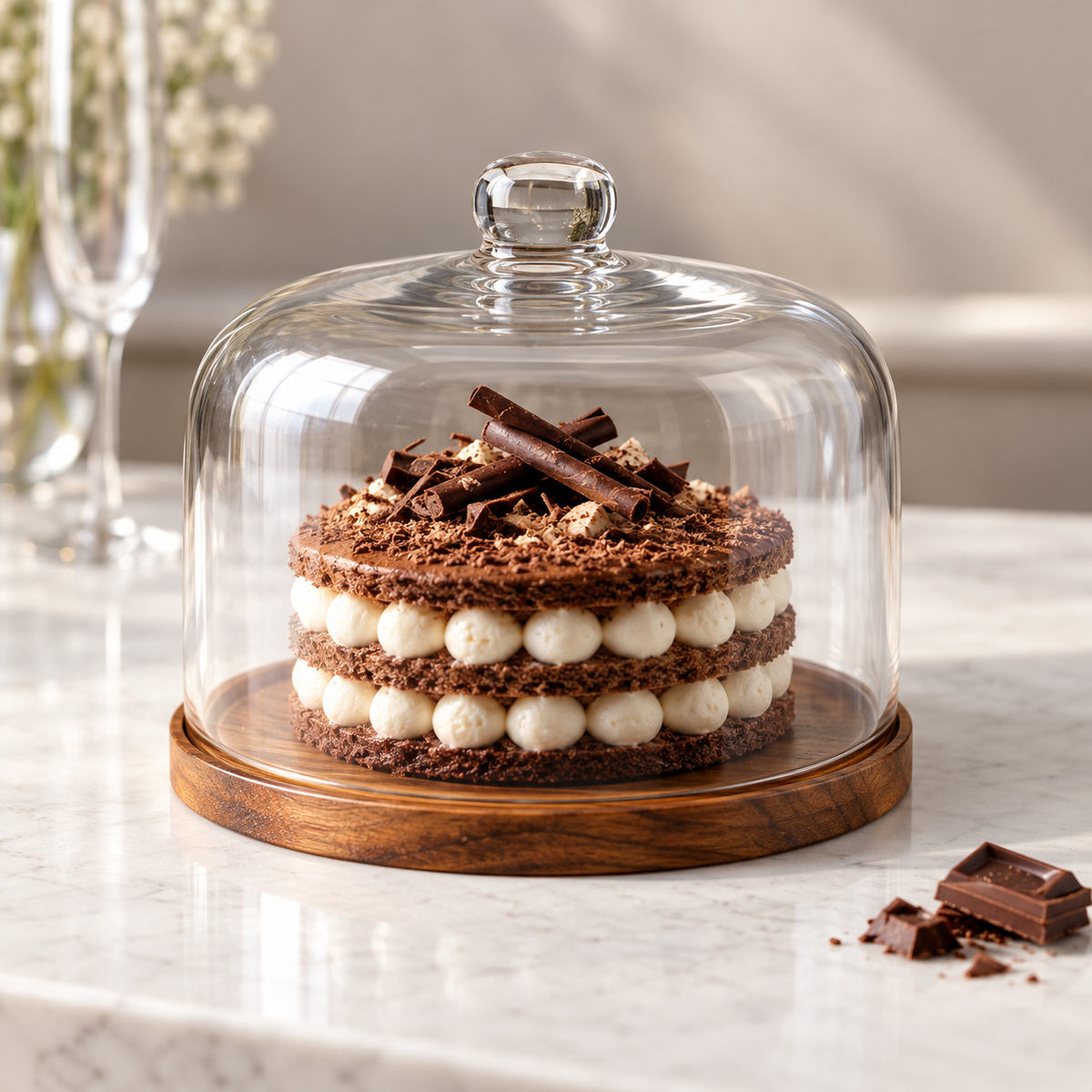 Danny Home Cake Stand With Dome
