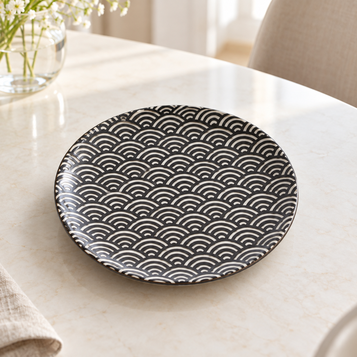 DANNY HOME WAVE PATTERN PLATE - 7.5 INCHES
