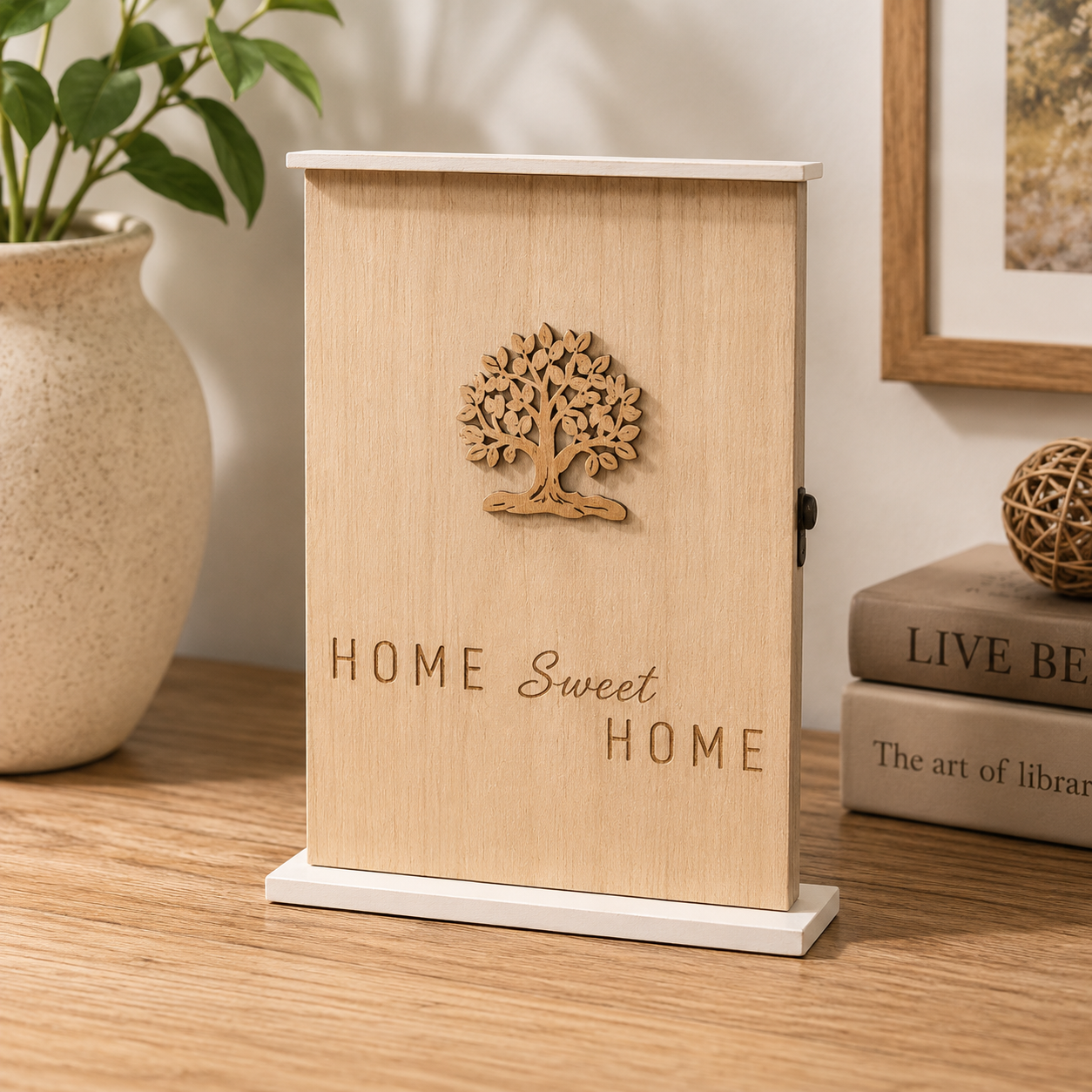 WOODEN HOME SWEET HOME TABLETOP DECOR