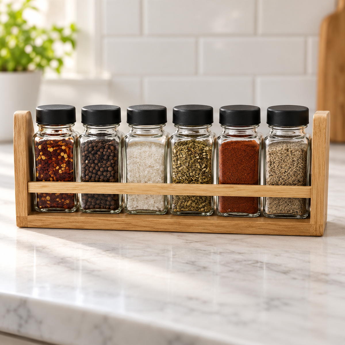 7 Piece Jar Spice Rack