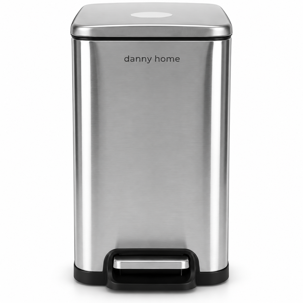 DANNY HOME SILVER RECTANGULAR PEDAL TRASH BIN