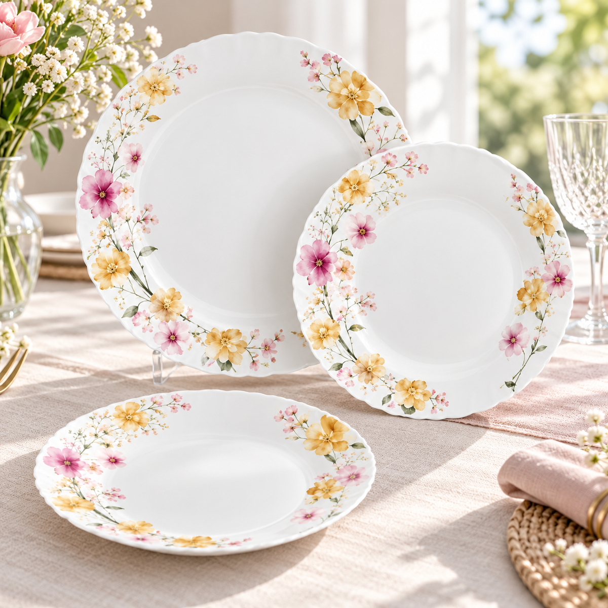 Danny Home Floral Dinner Set - 18 Pieces