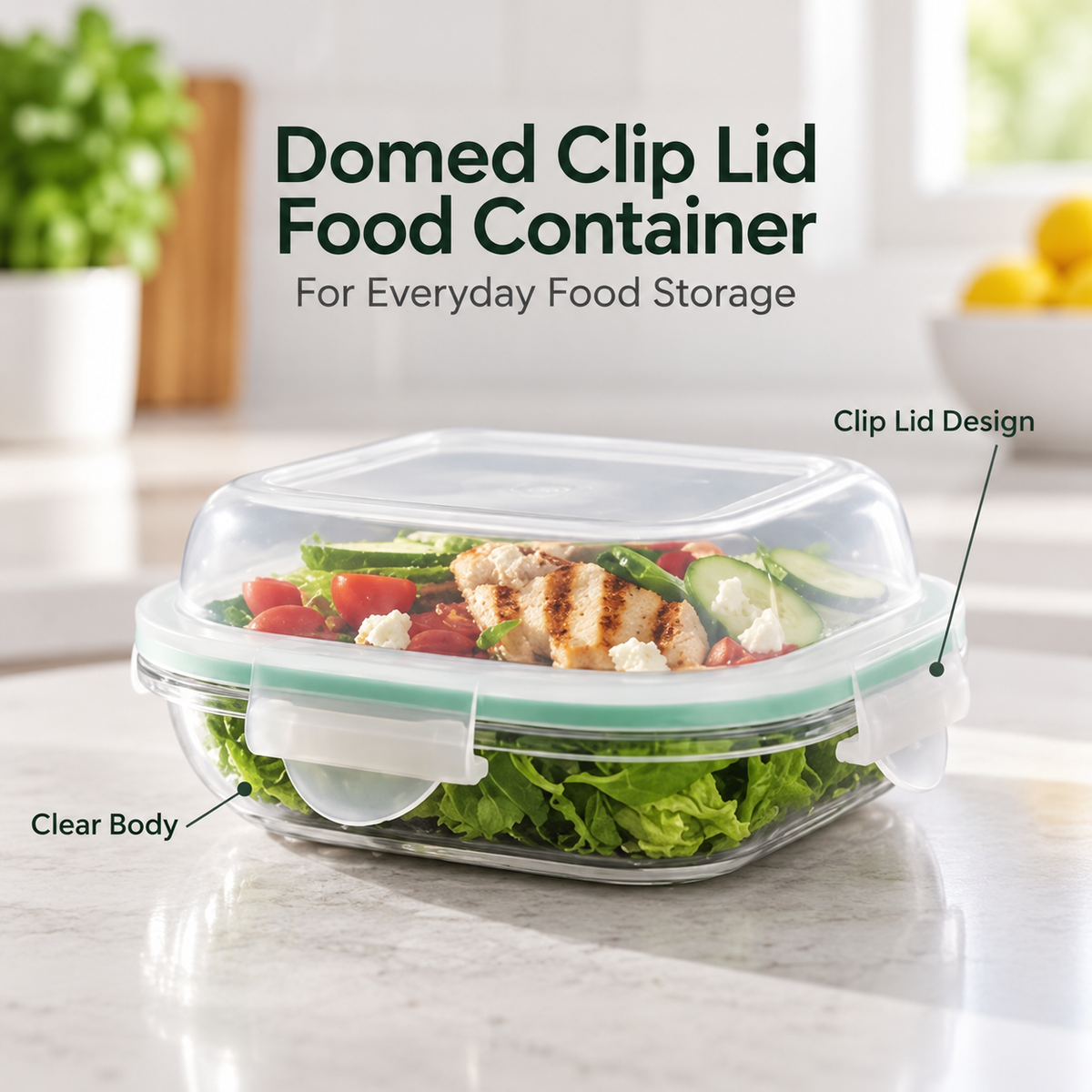 Limon Domed Lid Food Container - 520 ml