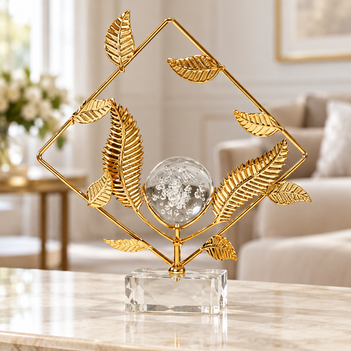 Golden Leaf Ornament