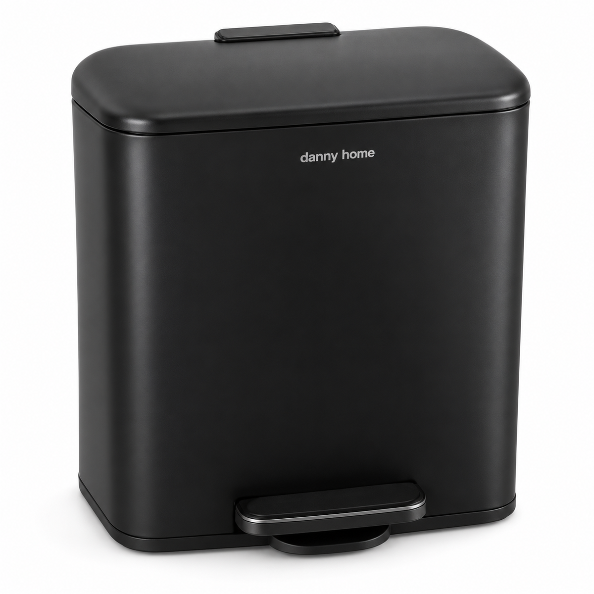 DANNY HOME BLACK RECTANGULAR PEDAL TRASH BIN