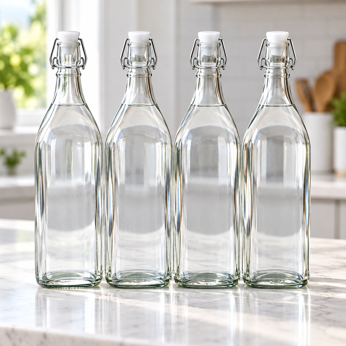 Danny Home 1 Piece Clear Swing-Top Bottle - 1000 ml