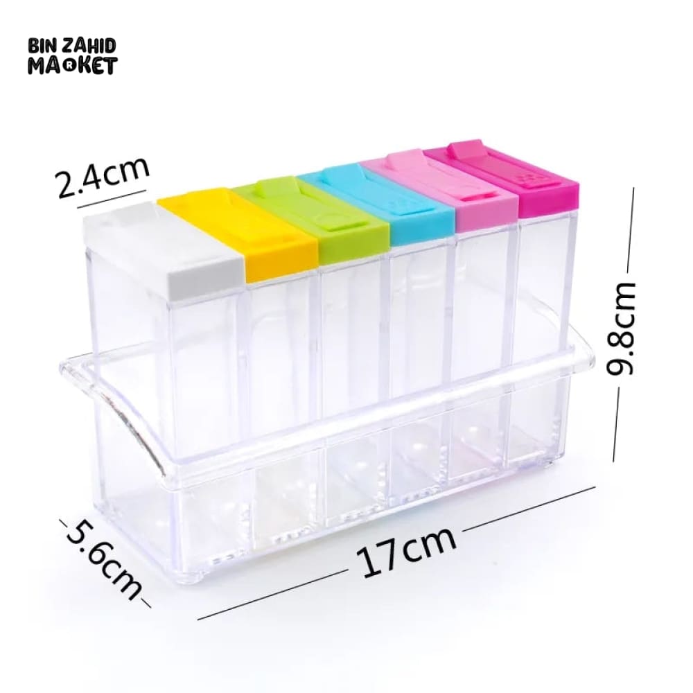 ACRYLIC 6X SPICES JARS SET