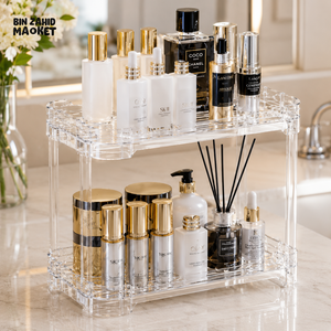ACRYLIC COSMETIC ORGANIZER - 2 lAYER