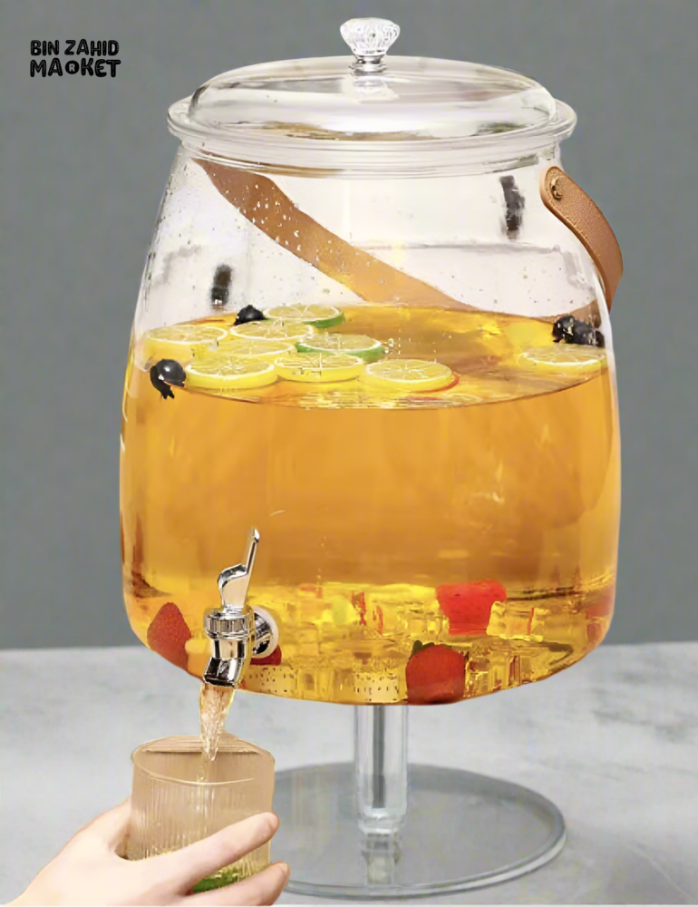 ACRYLIC DRINK DISPENSERS – PACK OF 2 CLEAR JUICE CONTAINERS