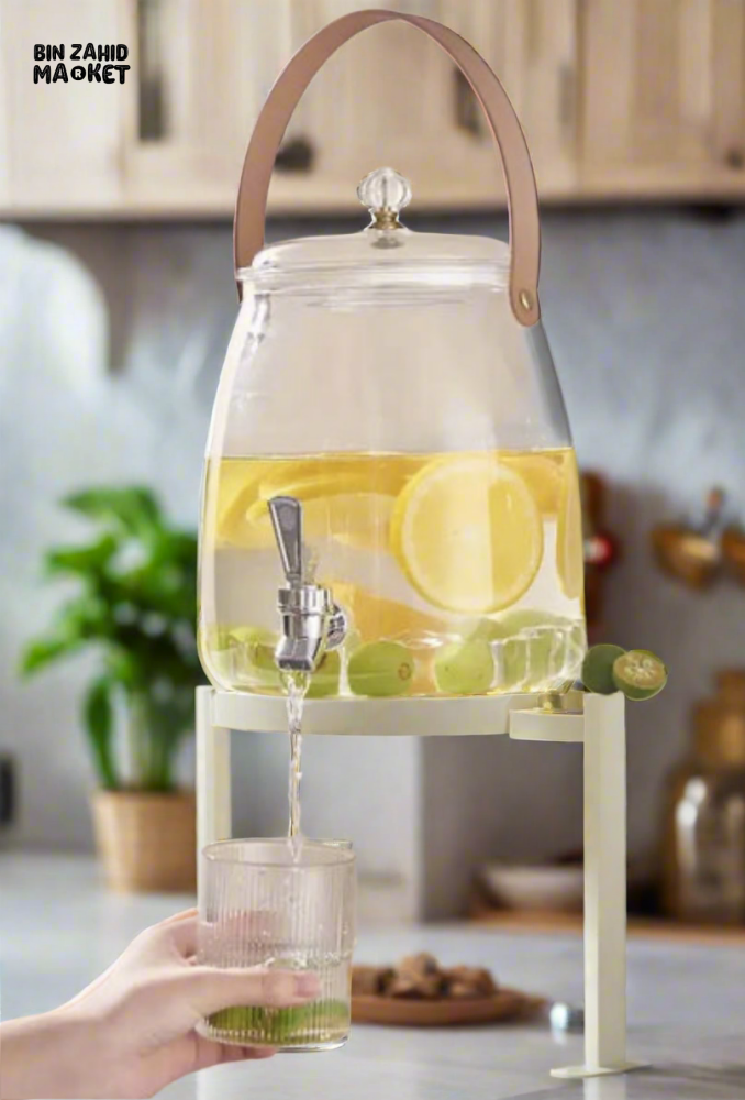 ACRYLIC DRINK DISPENSERS – PACK OF 2 CLEAR JUICE CONTAINERS