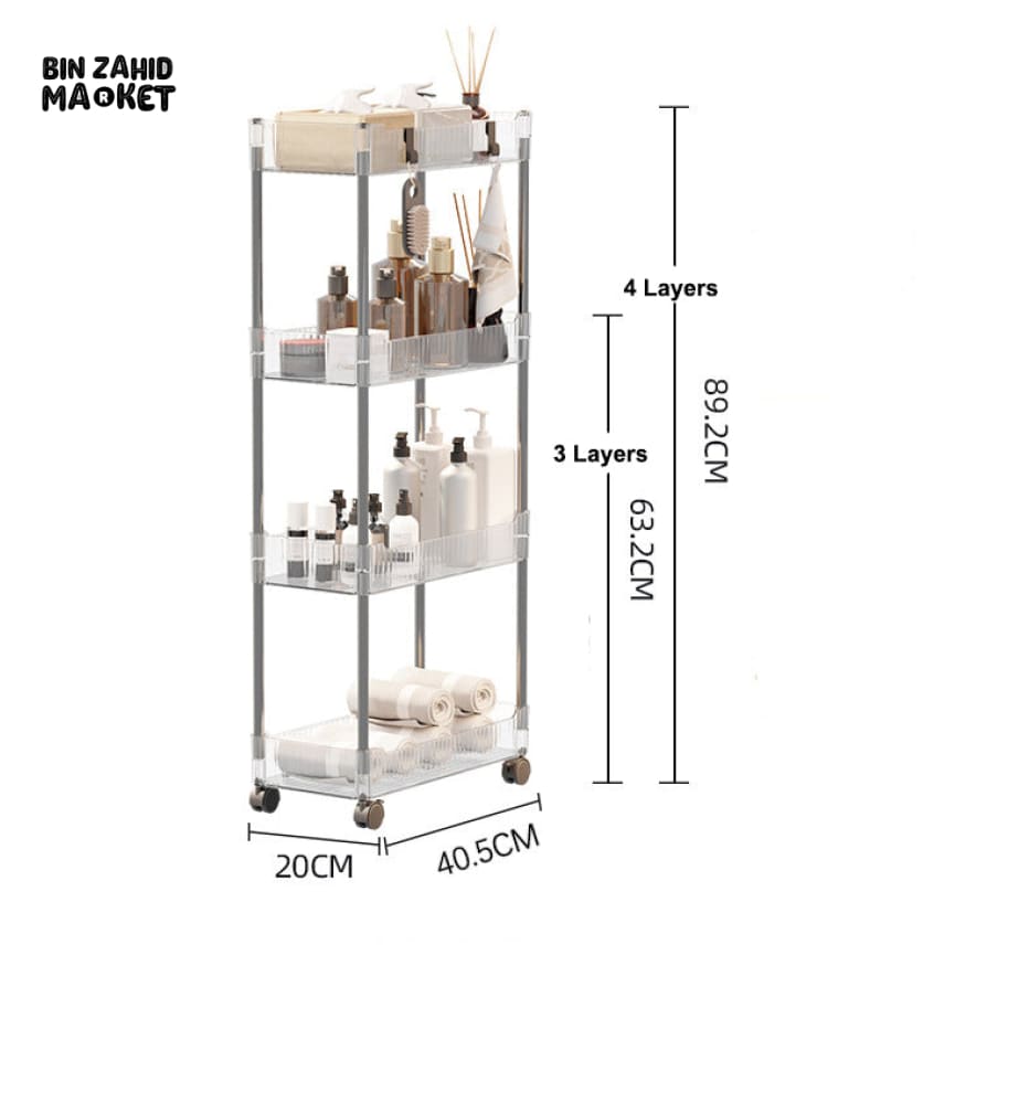 ACRYLIC SMART TROLLEY
