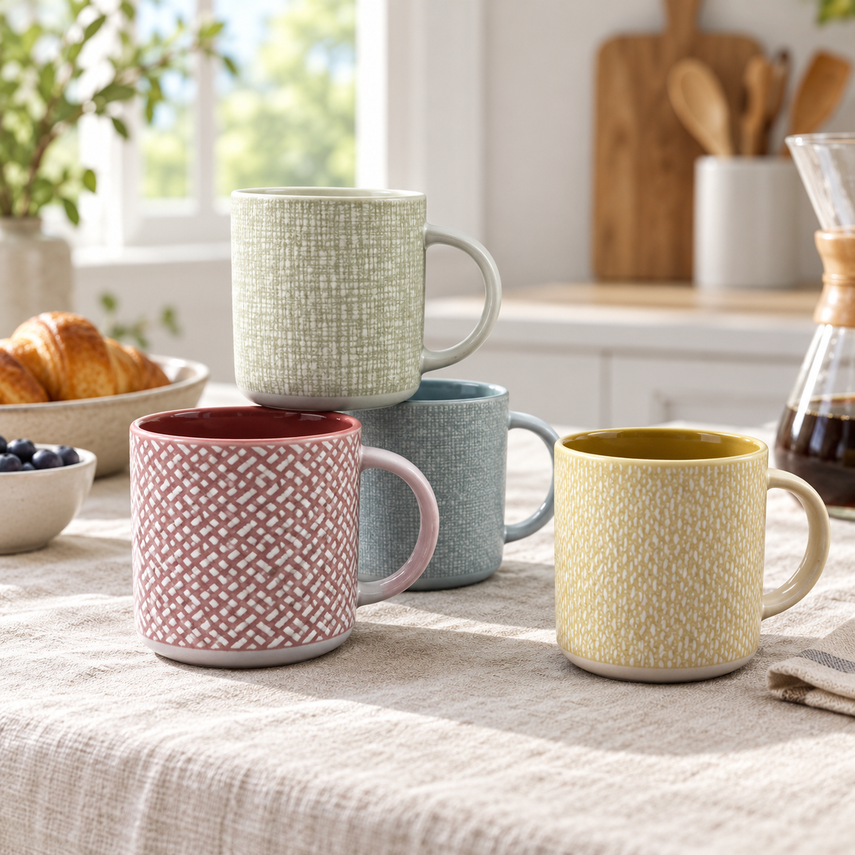 Danny Home 1 Piece Textured Mug - 450 ml
