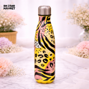 AESTHETIC URBAN SAFARI PRINT INSULATED WATER BOTTLE - WILD CHEETAH POP