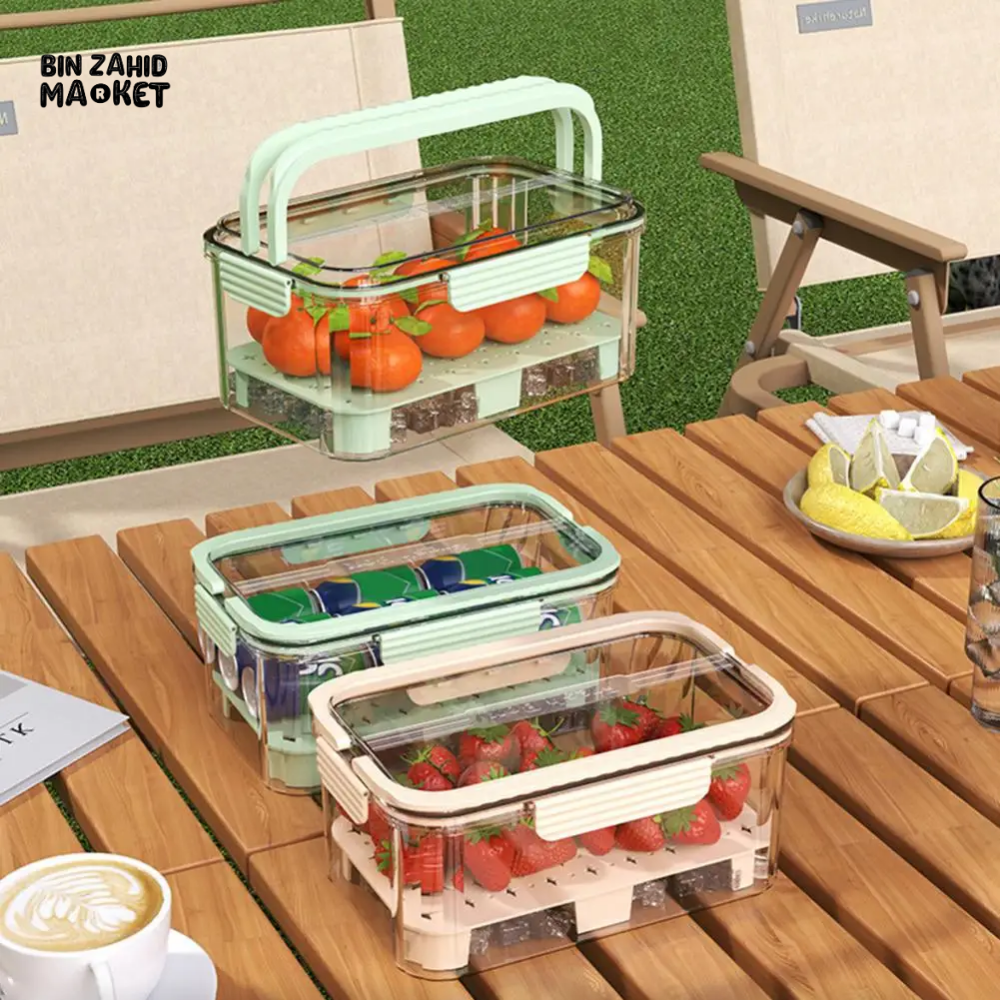 Airtight Food Storage Containers with Lids - Portable & Stackable Bins