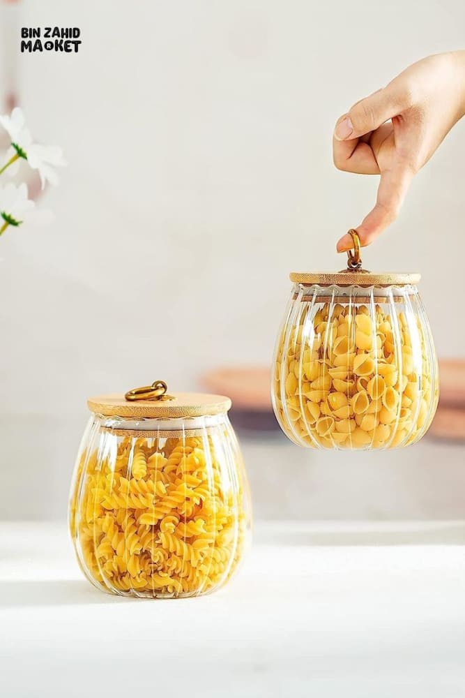 AIRTIGHT GLASS JAR 8.5*8.5*11.5CM