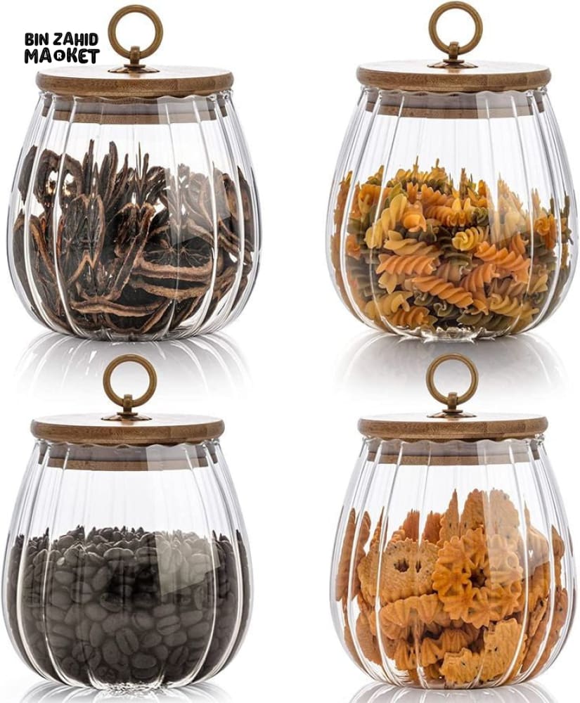 AIRTIGHT GLASS JAR 8.5*8.5*11.5CM
