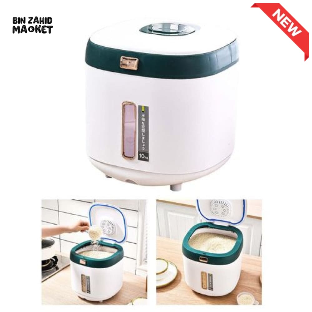AIRTIGHT RICE STORAGE DISPENSER CONTAINER - 10 KG
