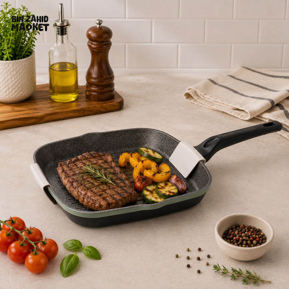 ALPENBERG 28 CM NONSTICK SQUARE GRILL PAN