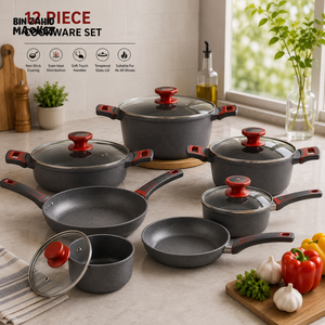 ALPENBURG NON-STICK COOKWARE SET - 12 PIECE SET