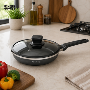 ALPENBURG NON-STICK FRY PAN WITH GLASS LID - 20 CM