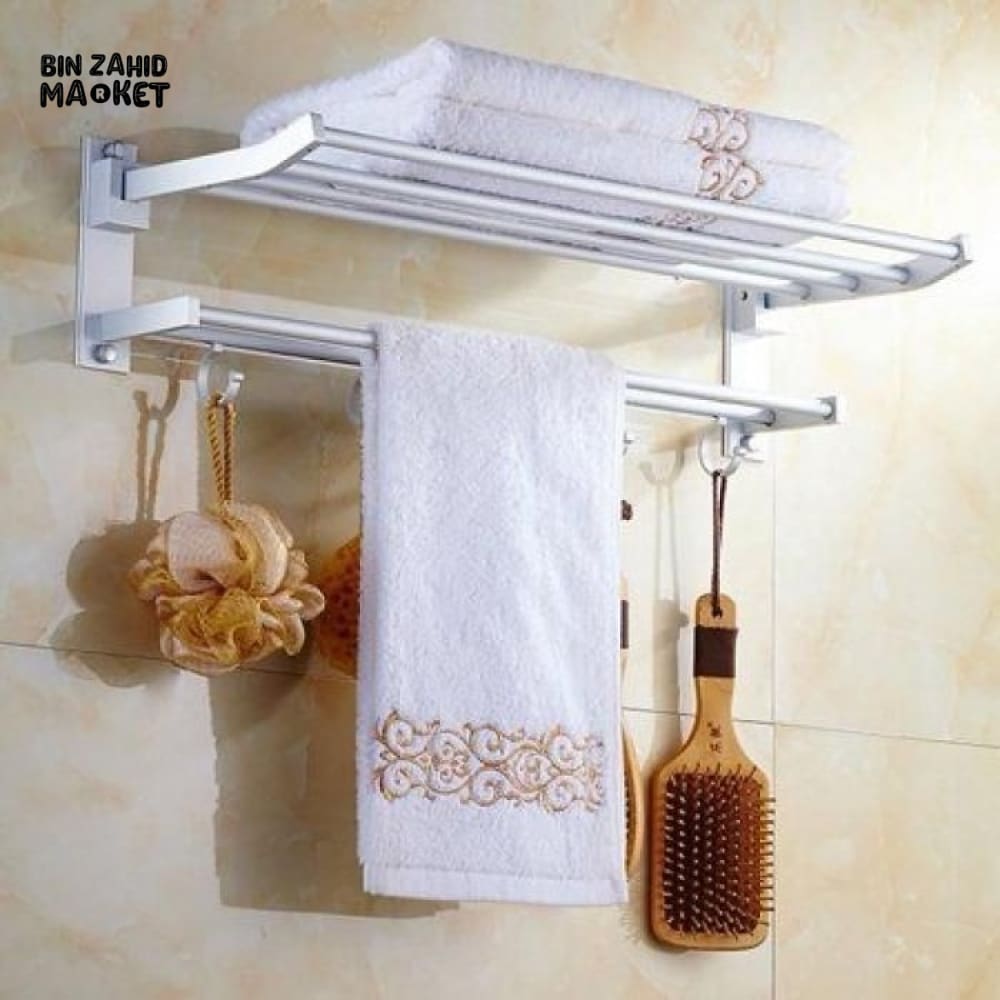 ALUMINIUM DOUBLE TOWEL RACK