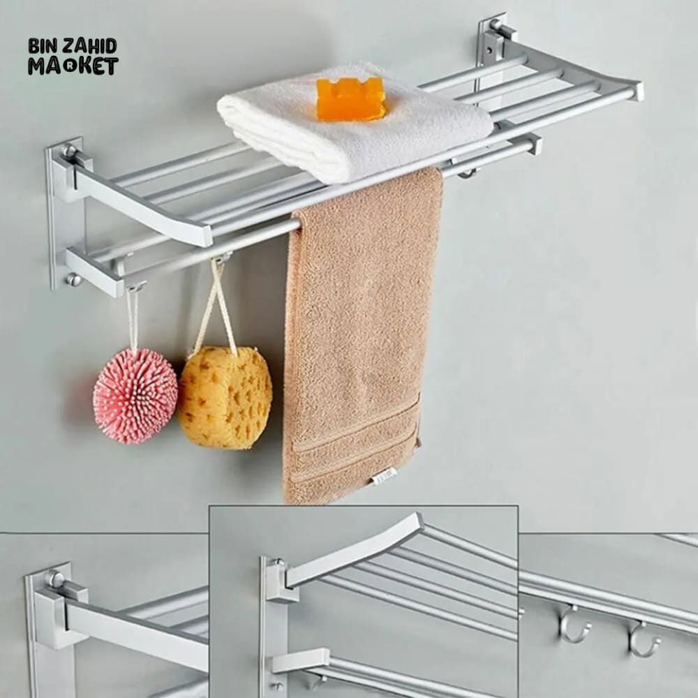 ALUMINIUM DOUBLE TOWEL RACK