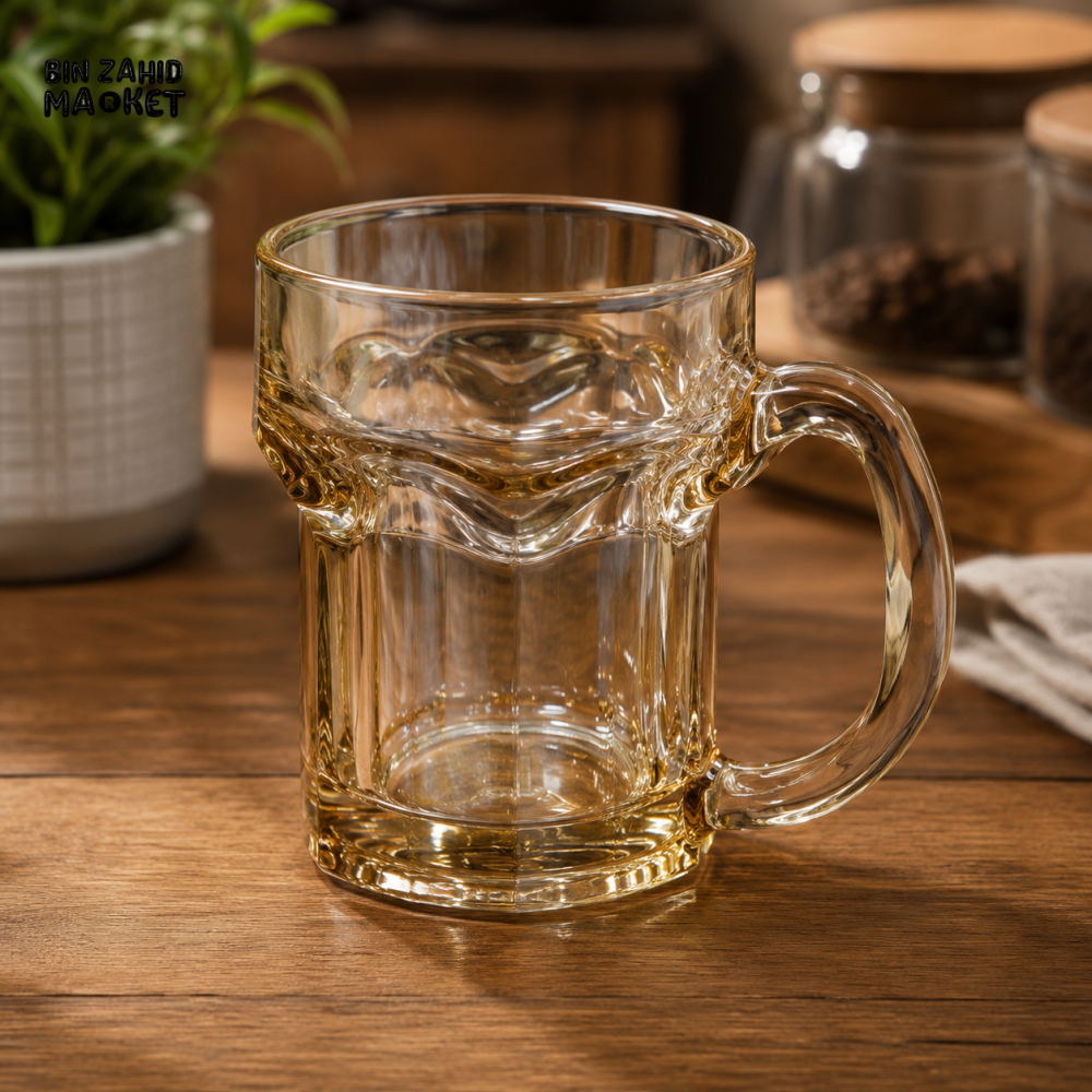 AMBER GLASS BEER MUG - Mugs