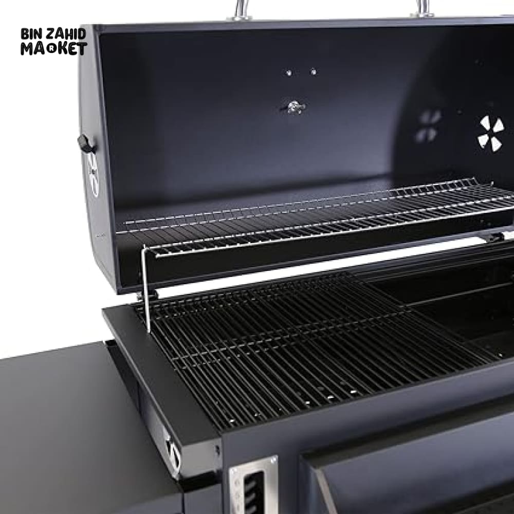 AMERICAN CHARCOAL BARBEQUE GRILL WITH THERMOMETER