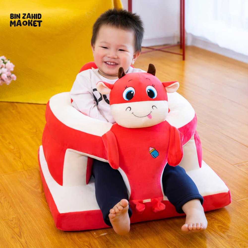 ANIMALS FACES FULLY SQUARE SEAT Cow
