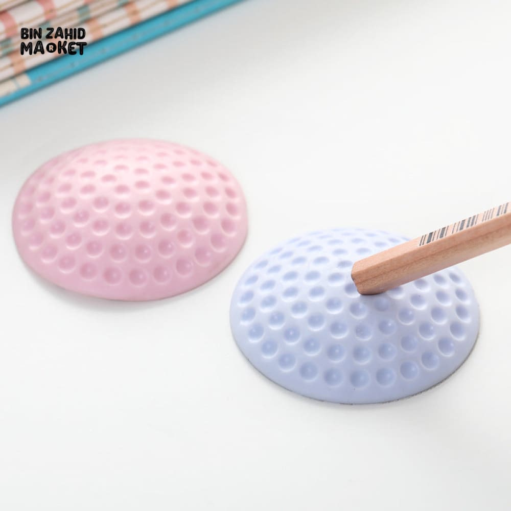 ANTI-COLLISION RUBBER DOOR BUMPER – GOLF PATTERN WALL PAD PACK OF 10