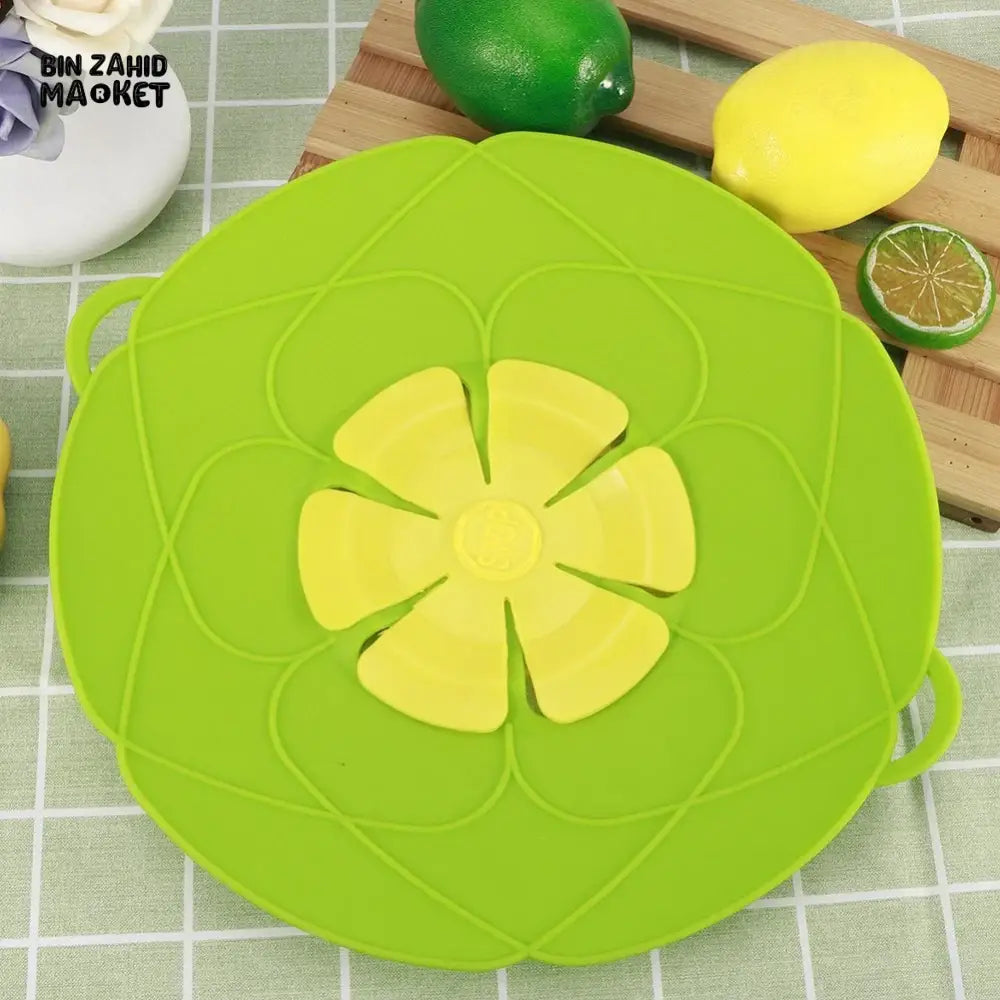 ANTI-SPILL POT LID WITH OVERFLOW STOPPER – MULTIPURPOSE KITCHEN COOKING ACCESSORY