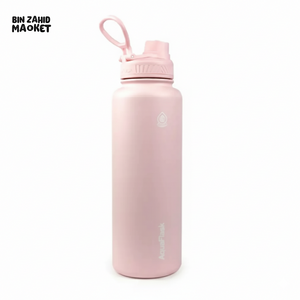 AQUAFLASK 40OZ WIDE MOUTH WATER BOTTLE DOUBLE WALL VACUUM INSULATED LEAK-PROOF & BPA-FREE - BALLET PINK
