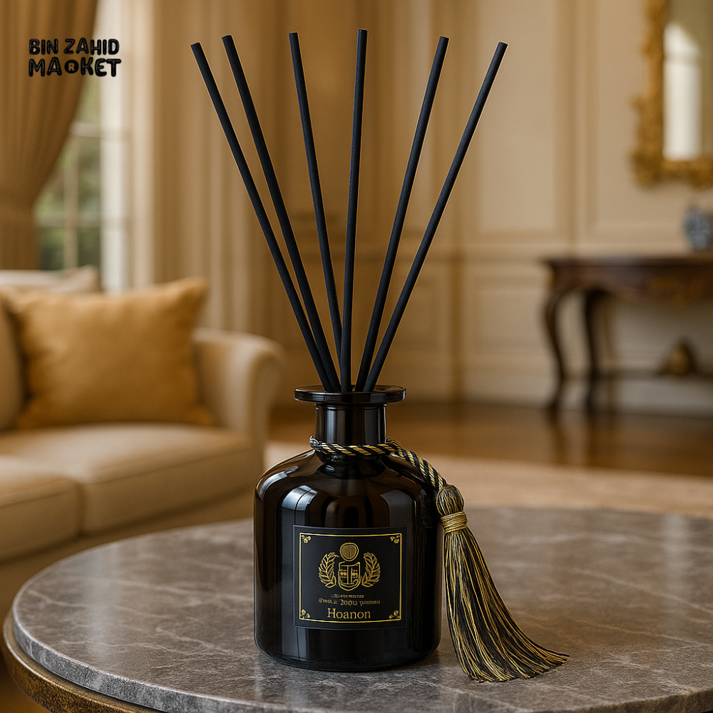 AROMATHERAPY GLASS DIFFUSER – MOONLIGHT FRAGRANCE 100ML ELEGANT HOME AIR FRESHENER