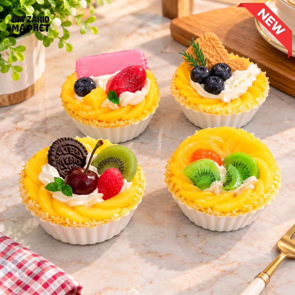 ARTIFICIAL DECORATIVE FRUIT TART - 1 PIECE - Artificial Food & Display Props