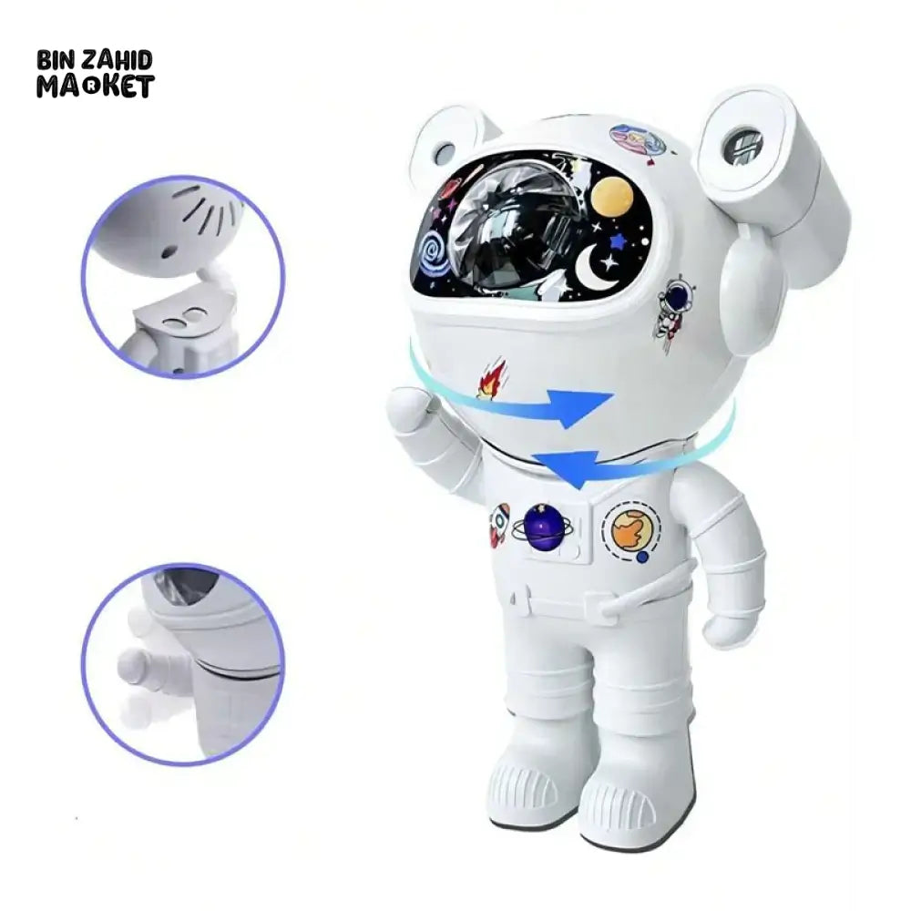 ASTRONAUT GALAXY STAR PROJECTOR WITH SPEAKER – NIGHT LIGHT