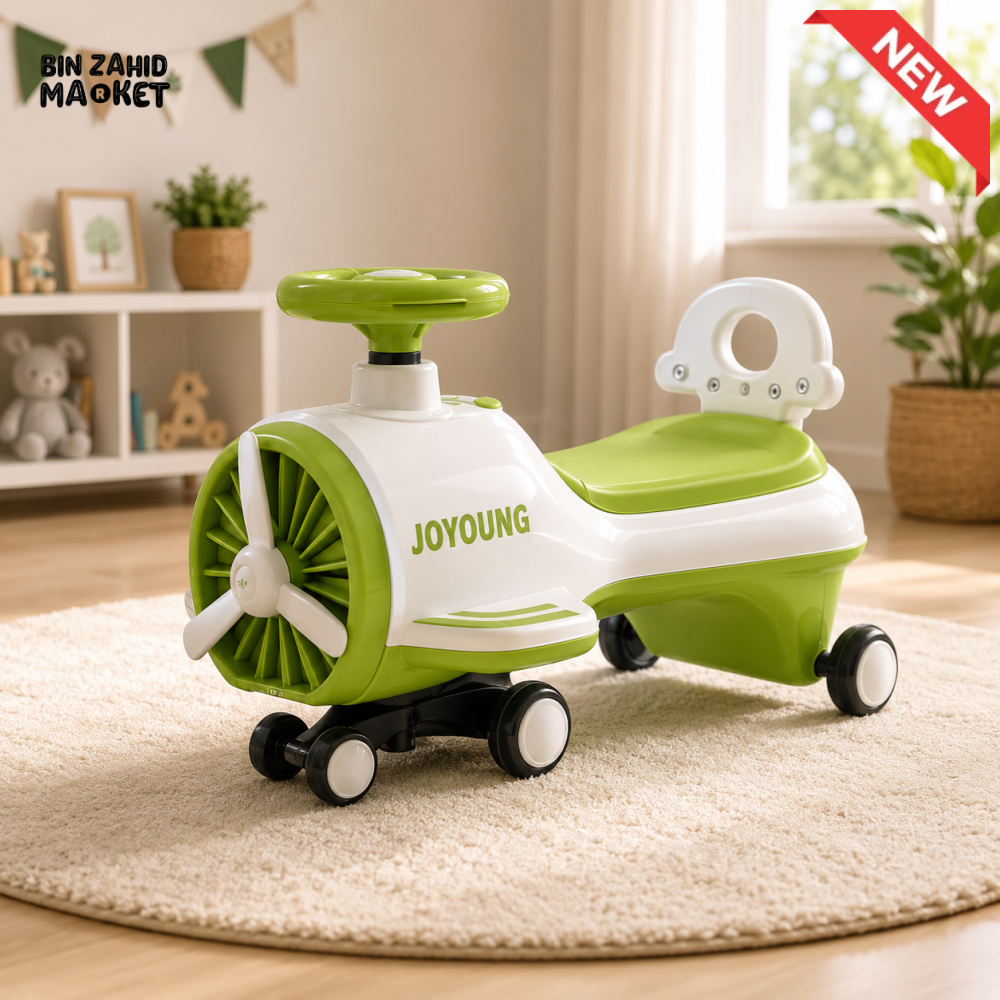 AUTO RIDE ON BABY WALKER CAR - GREEN