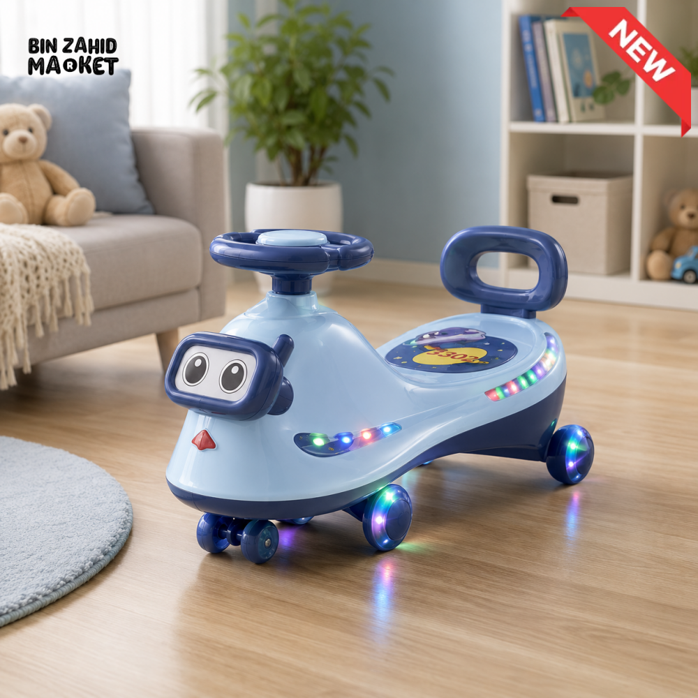 AUTO SWING BABY WALKER CAR - BLUE