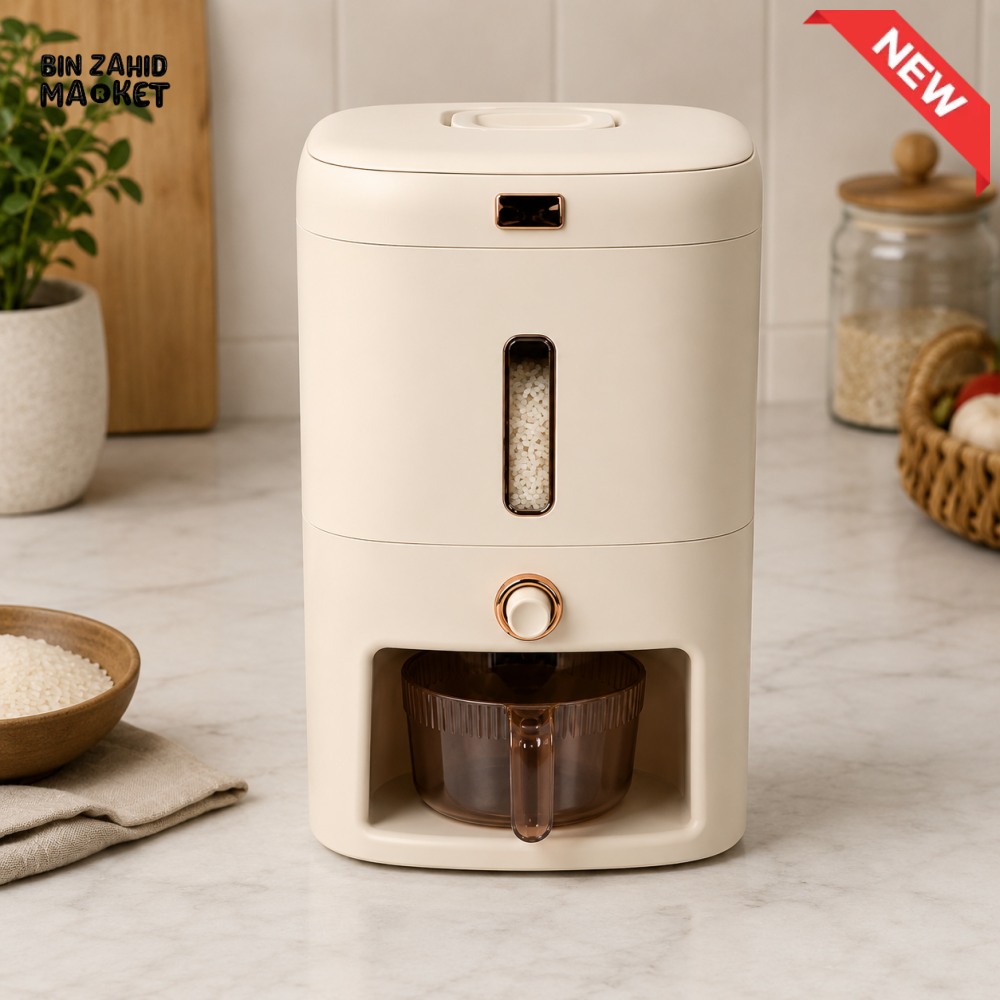 AUTOMATIC RICE DISPENSER WITH MEASURING CUP