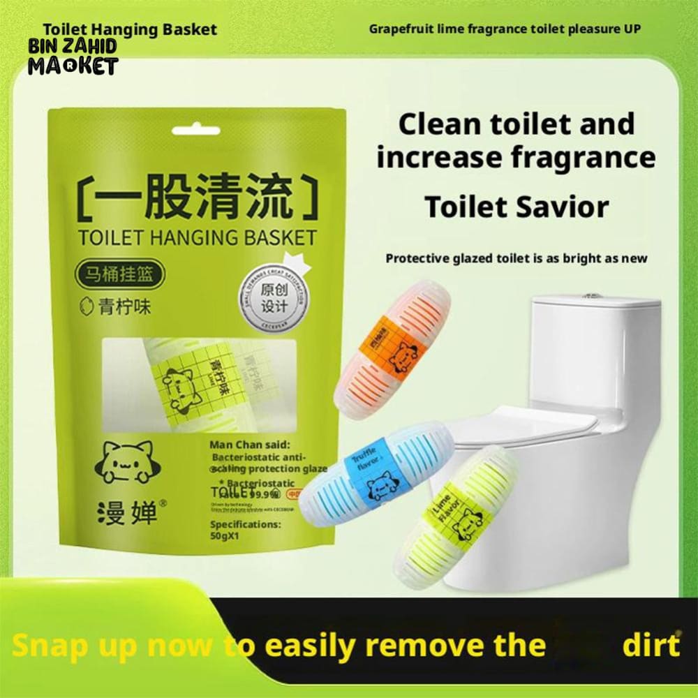 AUTOMATIC TOILET BOWL CLEANING TABLETS 1 PIECES – SCENTED DROP-IN TANK CLEANER LONG LASTING