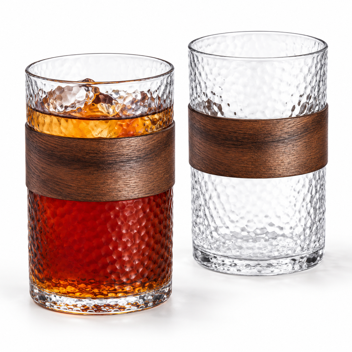 Danny Home 2 Piece Textured Glass Set - 310 ml