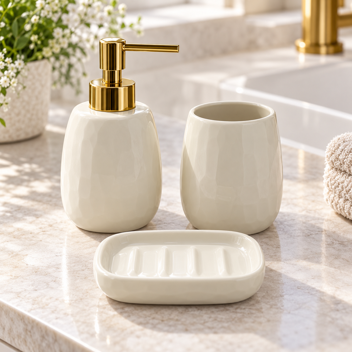 Danny Home 3 Piece Bathroom Accessory Set