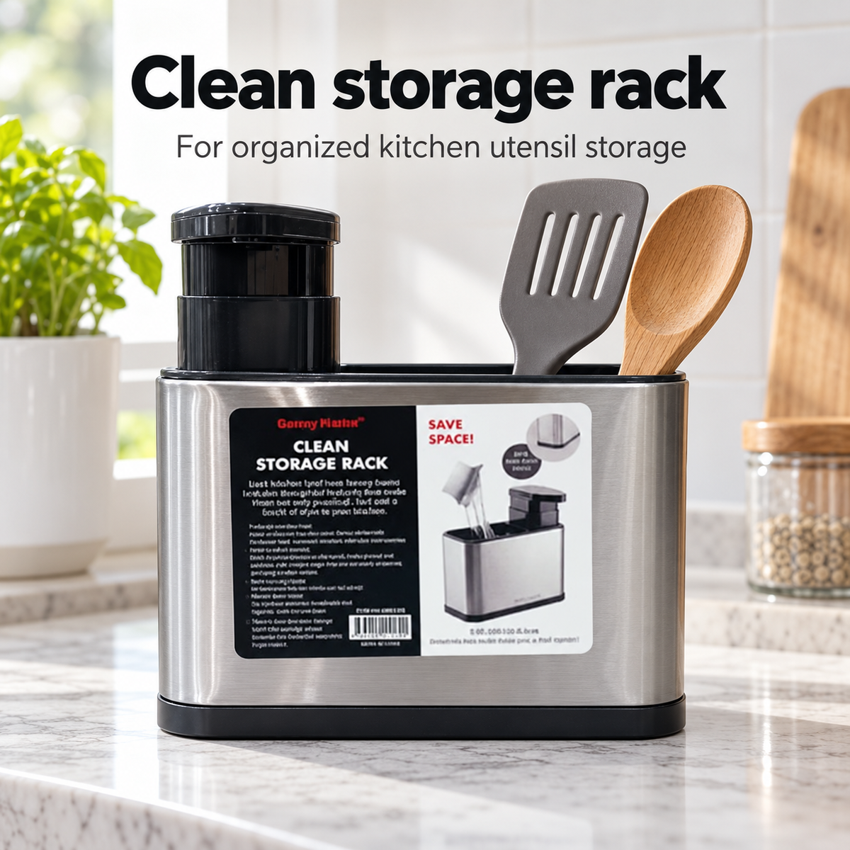 Danny Home Clean Storage Rack - 18x11x18.8cm