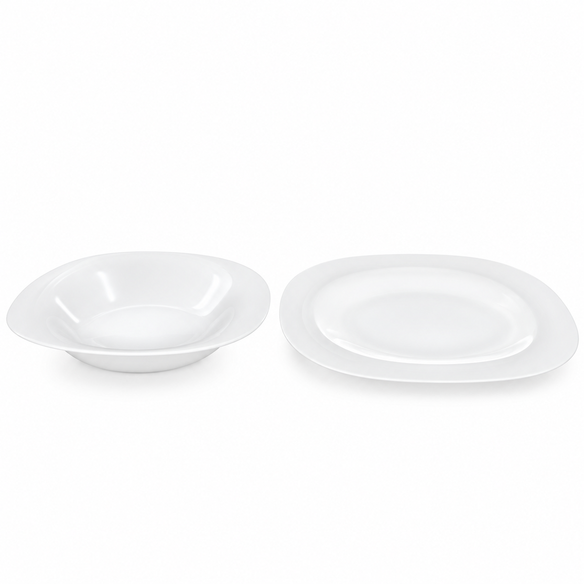 Danny Home 24-Piece White Dinner Set