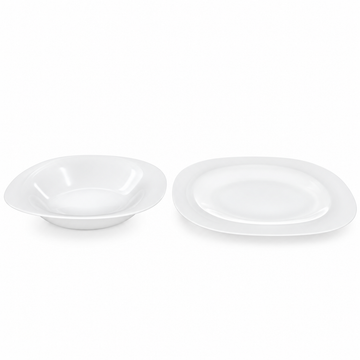 Danny Home 24-Piece White Dinner Set