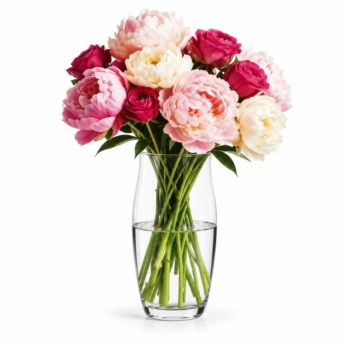 Danny Home Clear Floral Vase - 2090ml